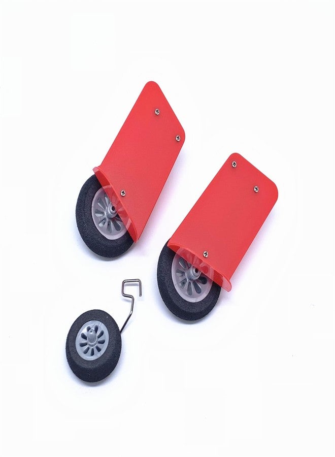 KingVal Replacement Landing Gear Propeller Fairing RC Parts Combo Compatible with WLtoys XK A300 RC Airplane Glider (Red) - Image 3